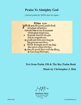 Praise Ye Almighty God SATB choral sheet music cover